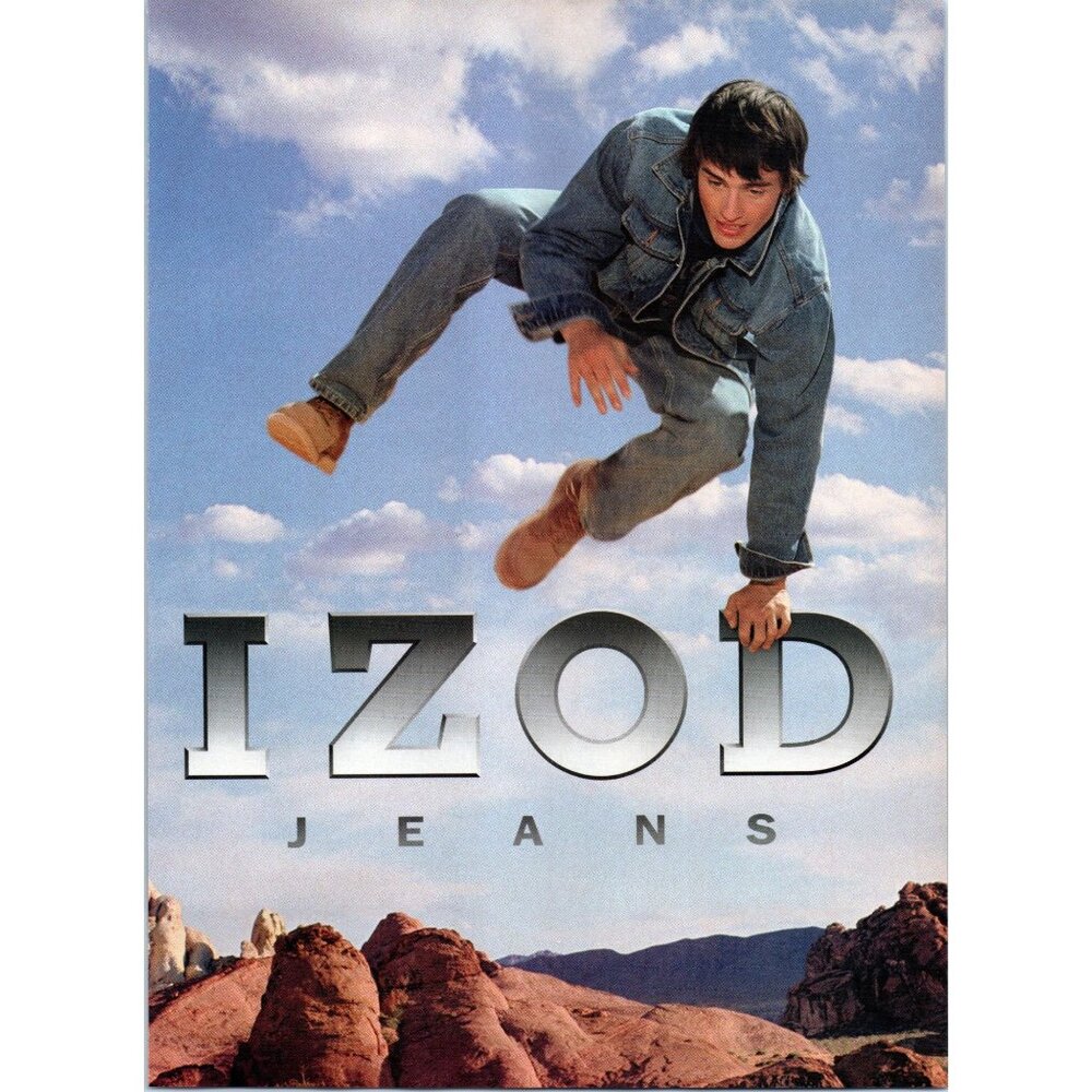 2003 Izod Means Jeans Vintage Print Ad Canadian Tuxedo Chukka Boots Wall Art
